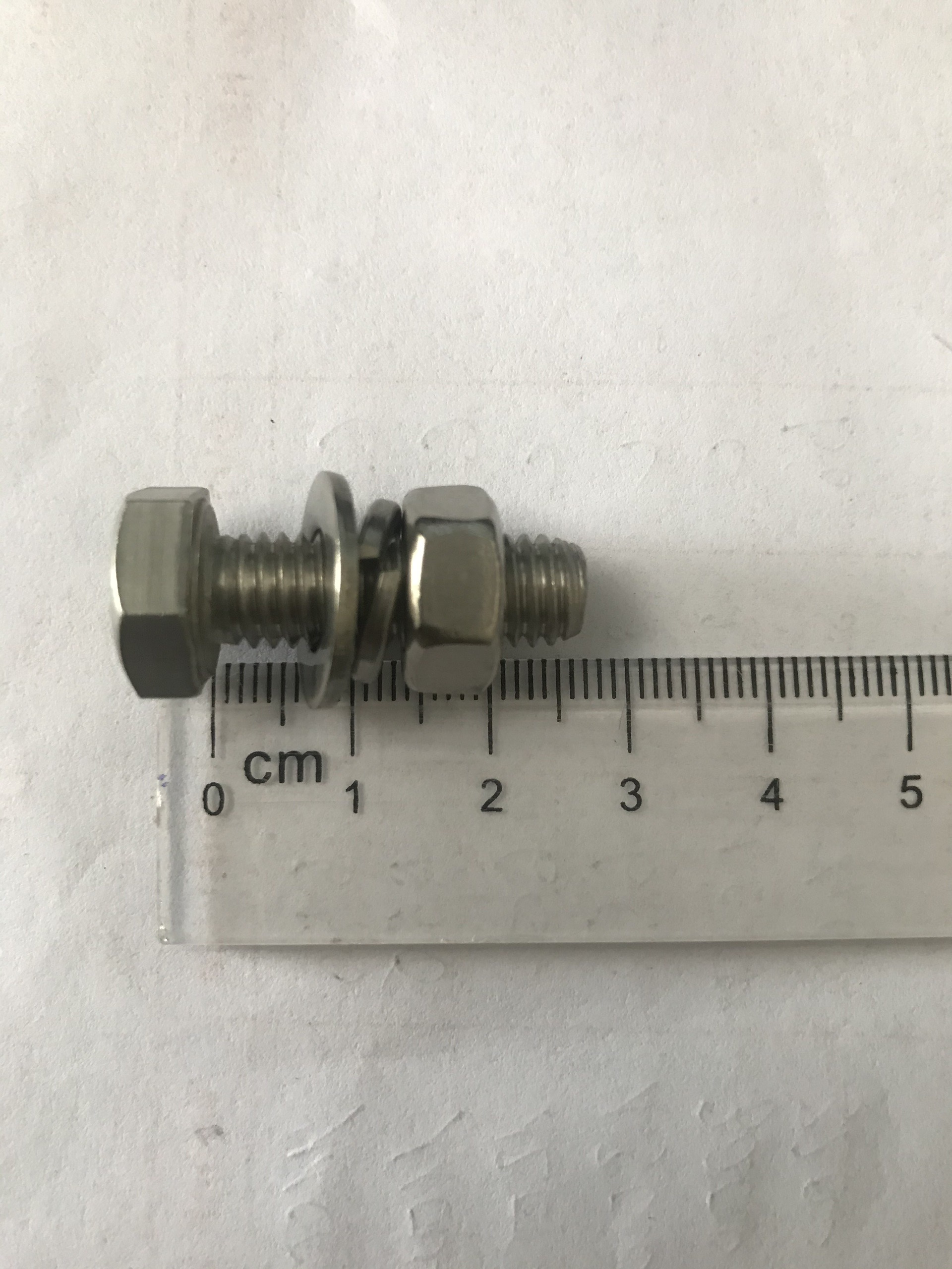 Gói 20 Bộ Bulong M8x25, M8x30, M8x40, M8x50. Chất liệu: Inox (B+E+P+V)