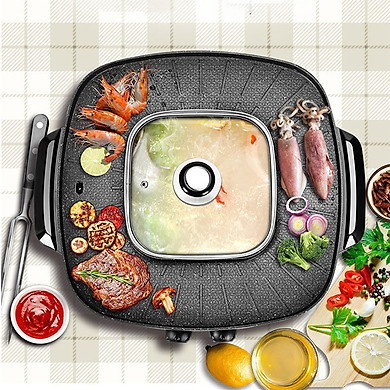 Bếp lẩu nướng điện đa năng THÁI LAN 2 trong 1 dòng cao cấp mới nhất