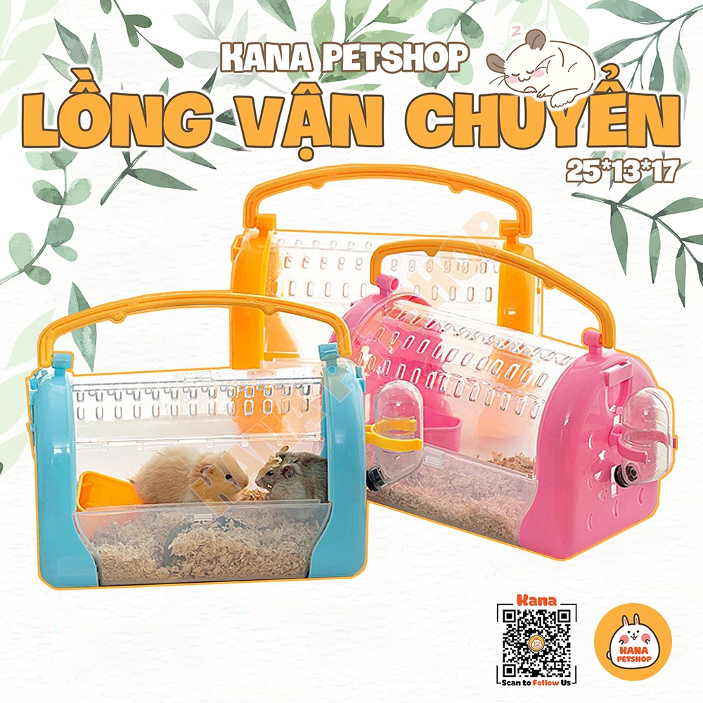 Lồng vận chuyển hamster lồng xách tay vận chuyển hamster , nhím , sóc , sóc bay