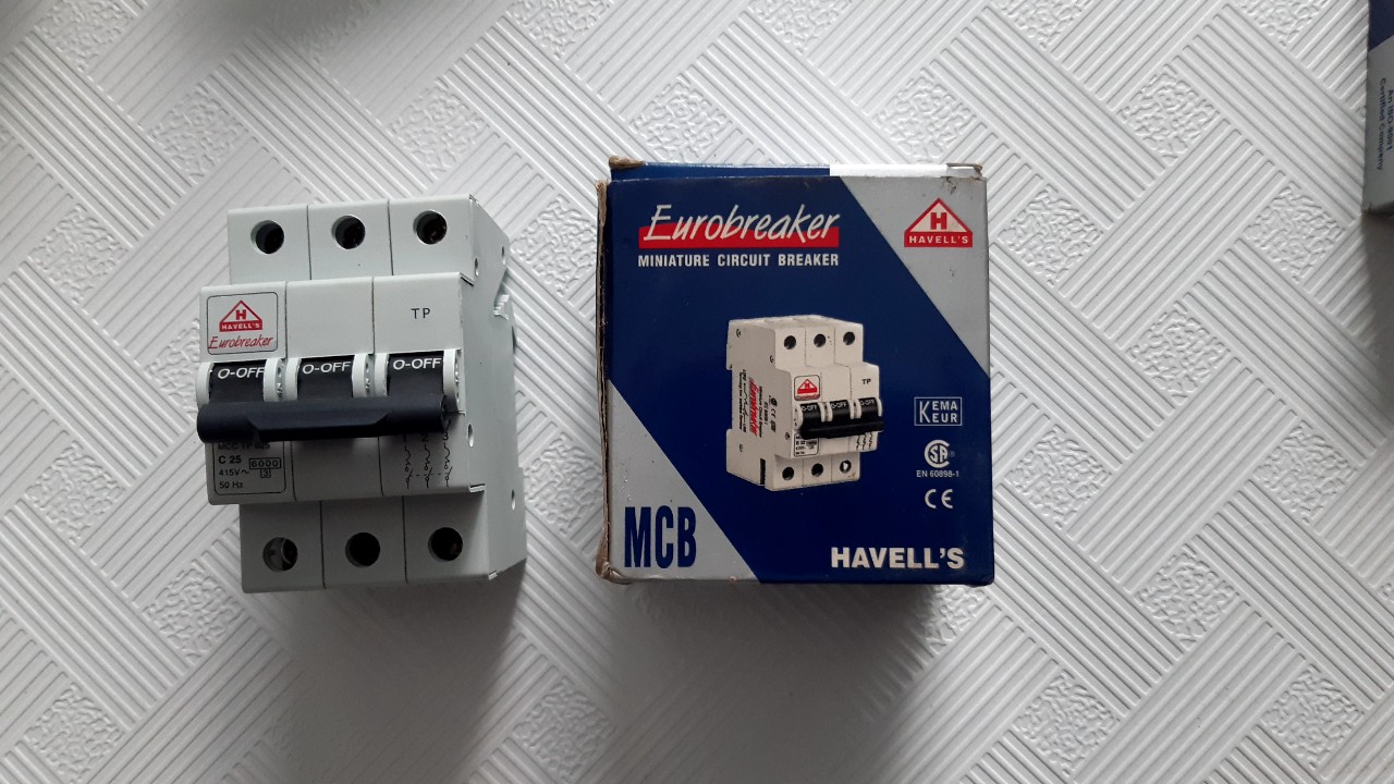 Cầu dao tự động - 3p-hiệu havell- ấn độ co & cq
