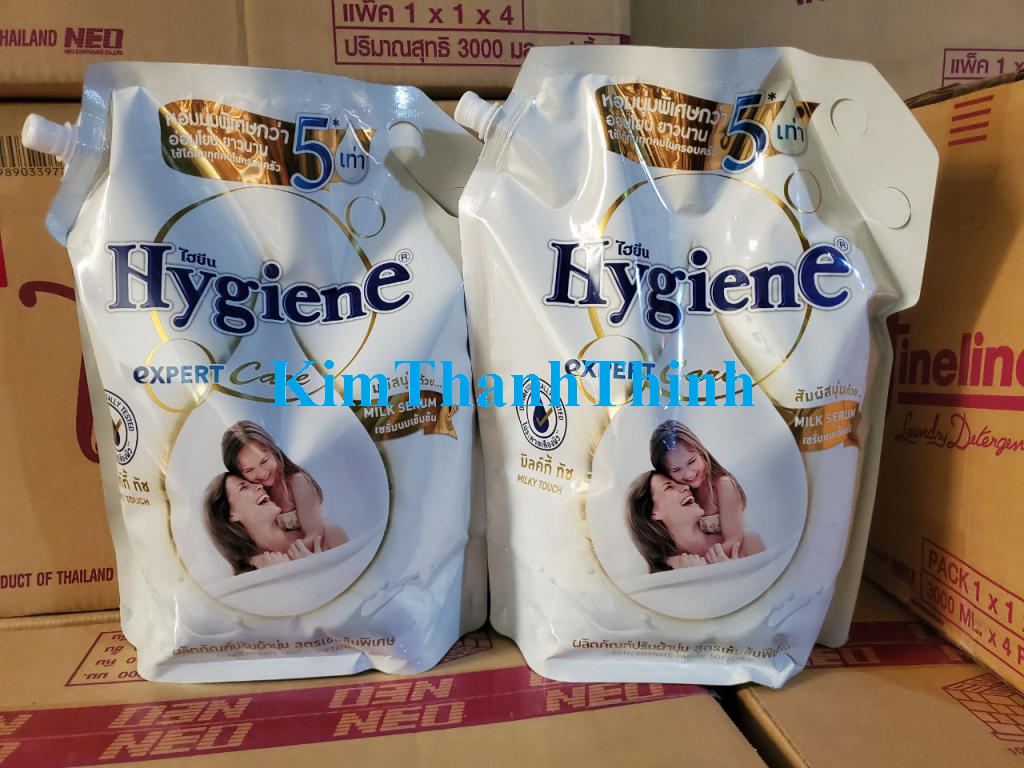(KTT) Nước xả vải Hygiene trắng đậm đặc túi 1.3 lít