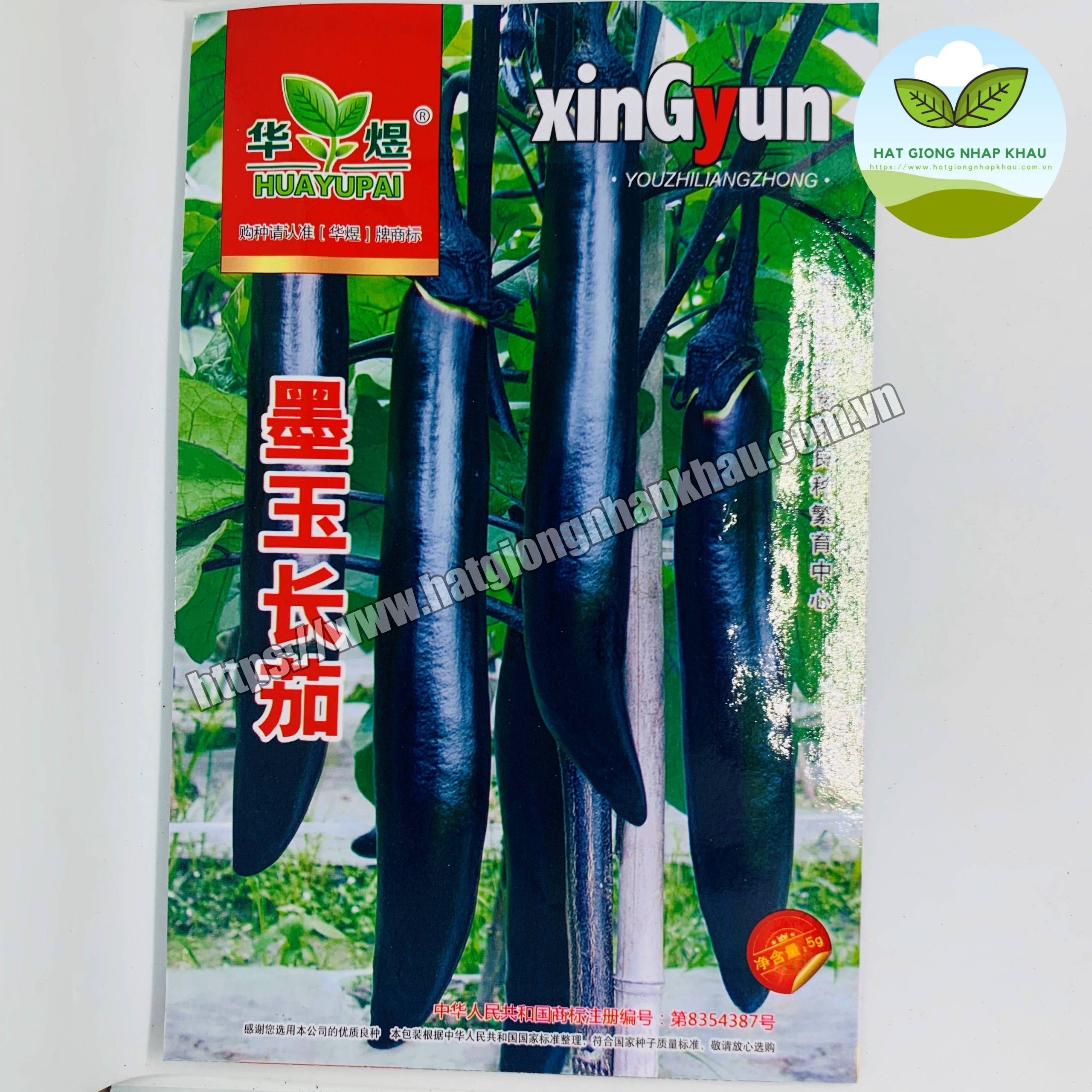 Hạt giống cà tím siêu dài . 0,5 gr/gói