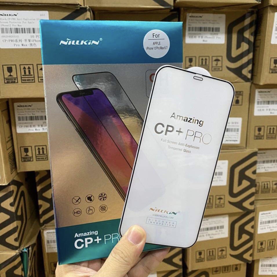 Kính cường lực Nillkin CP+ Pro cho Iphone 12/iphone 12 Pro/12 Pro Max/IPhone 13/13 Pro/13 Pro Max/14/14 pro/14 pro Max/IPhone 15/15 Pro/IPhone 15 pro Max