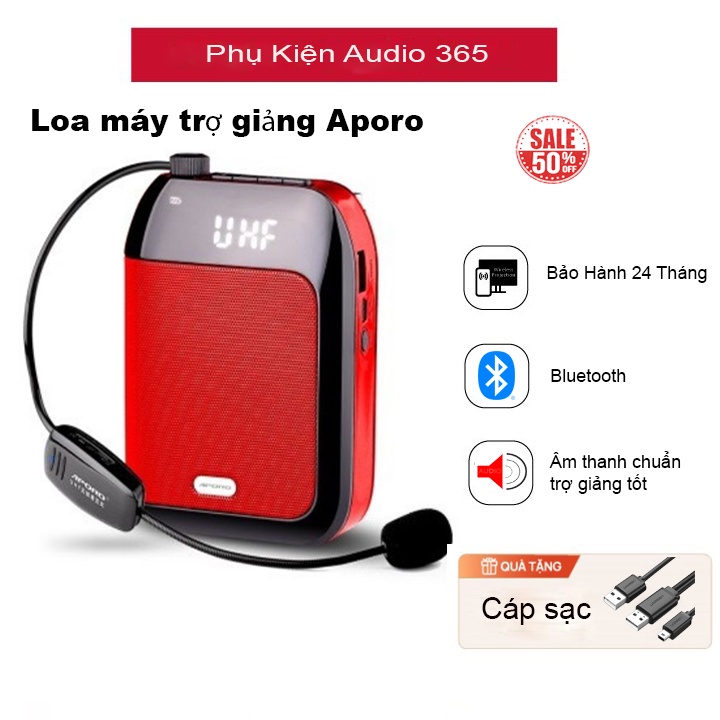 [FreeShip] Máy trợ giảng Aporo T9, T21 2.4G bluetooth, T9, T21 UHF bluetooth chính hãng - BẢO HÀNH 24 THÁNG