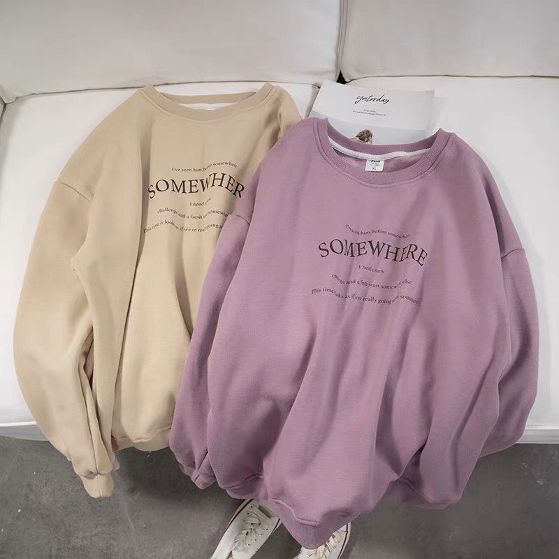 SET ÁO SWEATER SOMEWHERE NAM NỮ