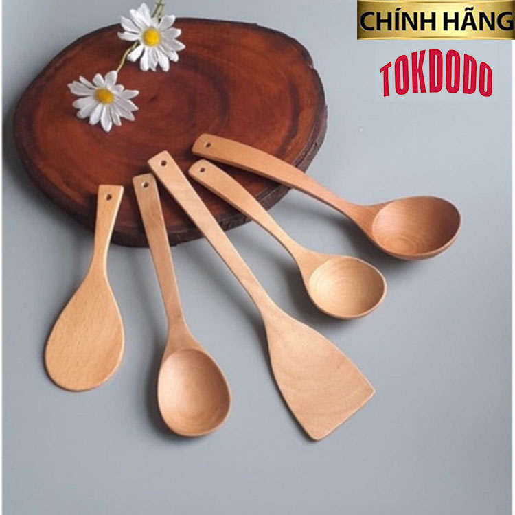 Muôi, xẻng gỗ chiên xào, bới cơm gỗ tự nhiên hàng chính hãng