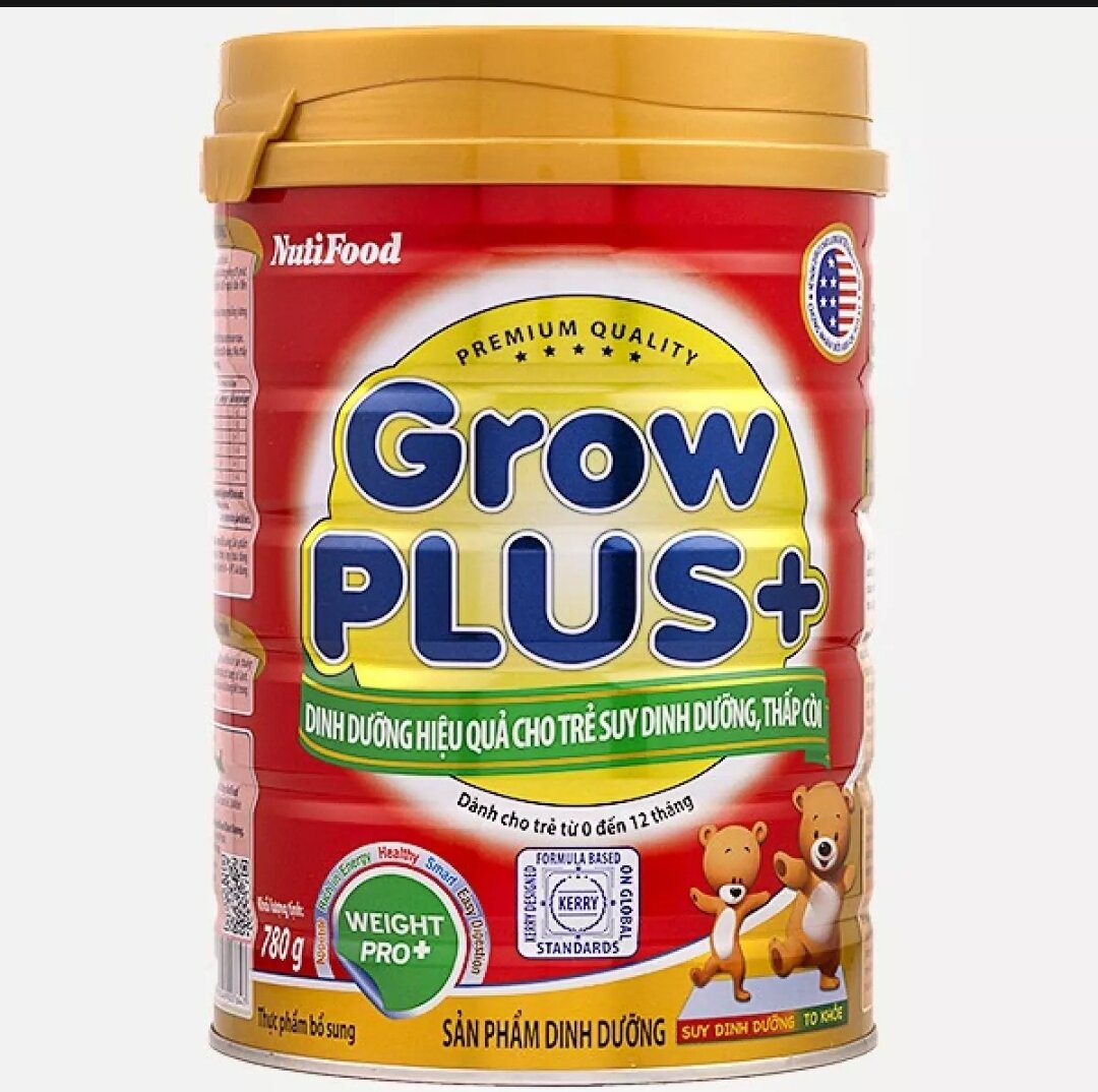 Sữa Nutifood Grow plus Đỏ cho trẻ dưới 1 tuổi 780g