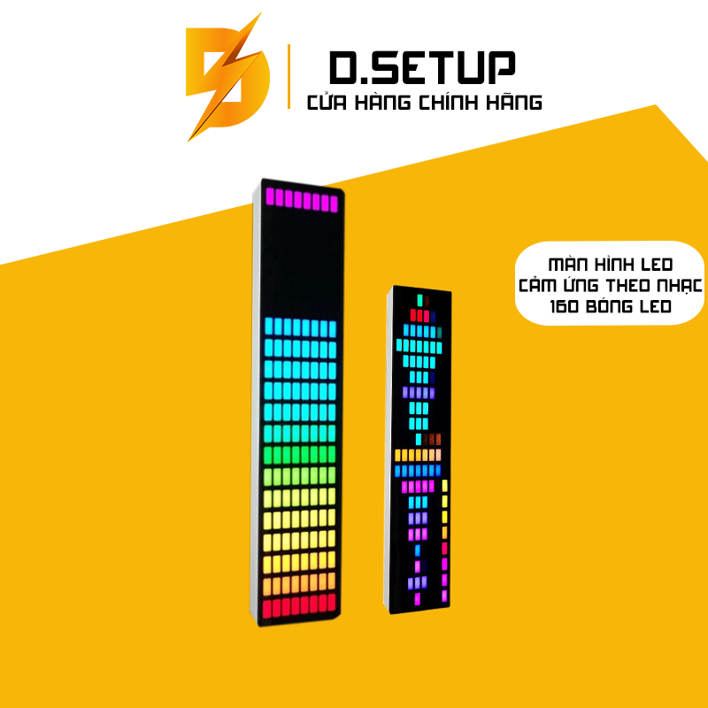 Màn hình led cảm biến theo nhạc - đèn led cảm ứng âm thanh rgb geektone - led nháy theo nhạc
