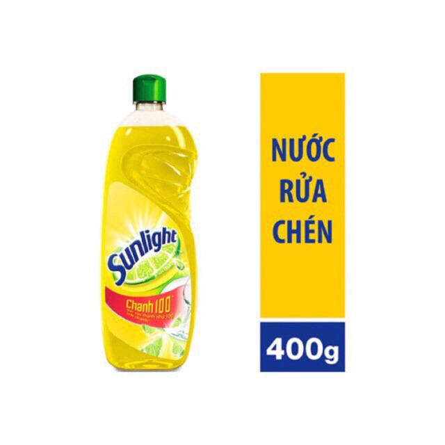 Nước rửa bát Sunlight chai 400ml - Chanh