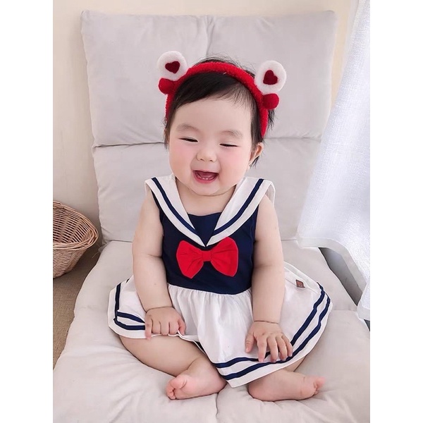 Body Váy Thuỷ Thủ Cho Bé Gái