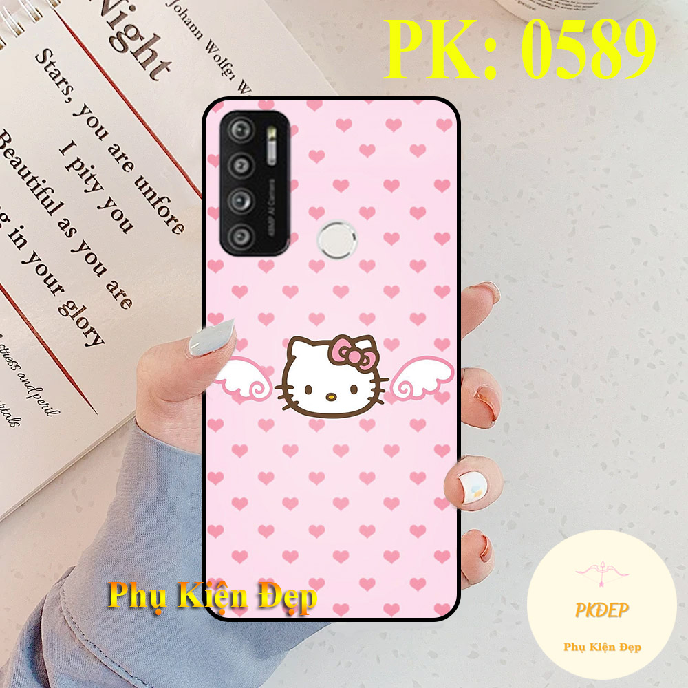 [HCM]Ốp lưng Vsmart Live 4 dẻo đen in hình mèo hồng cute siêu dễ thương