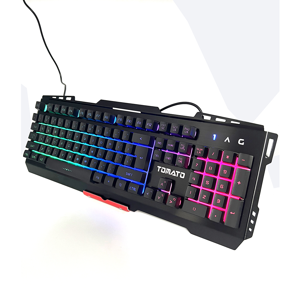 Bàn phím máy tính tomato s200 có đèn led ,chuyên game thiết kế đẹp