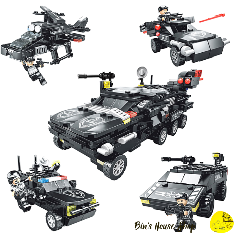 Đồ chơi trí tuệ - mô hình láp ráp lego xe canhh sát