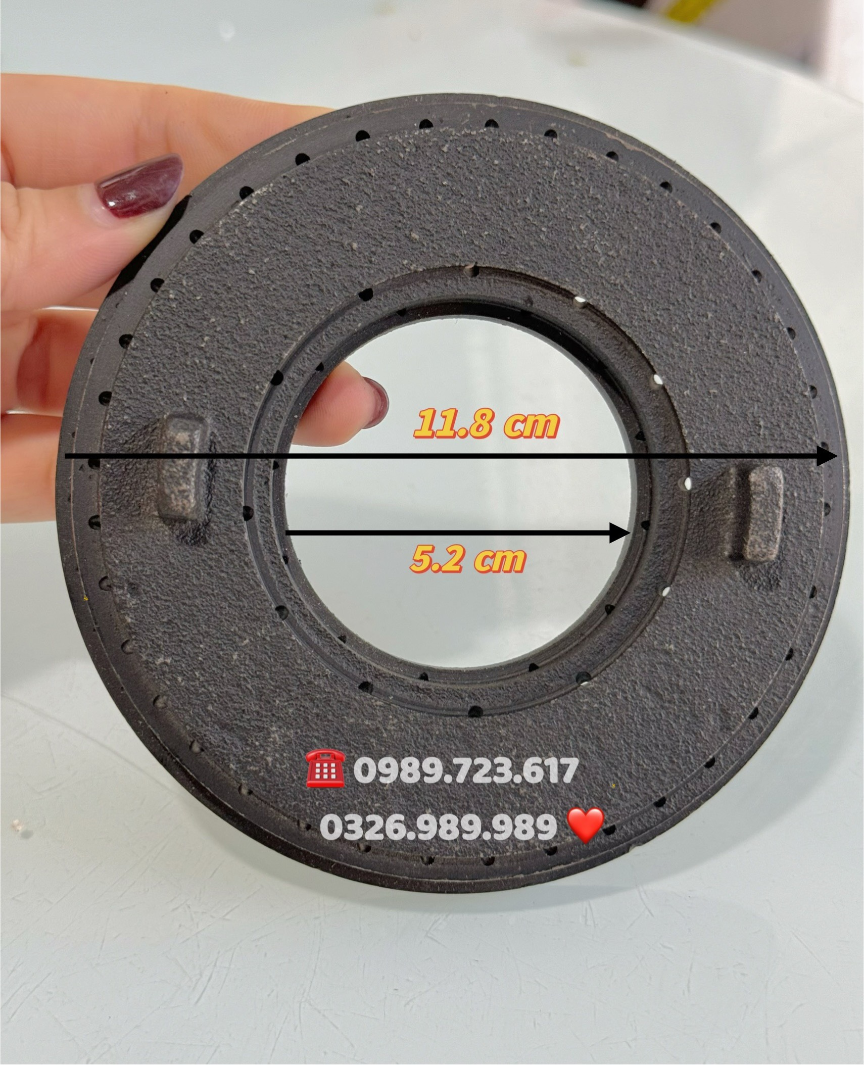 Bộ mâm chia cửa bếp gas khè 4 vòng lửa , bếp khè công nghiệp - chất liệu gang đúc nguyên khối - linh kiện bếp gas