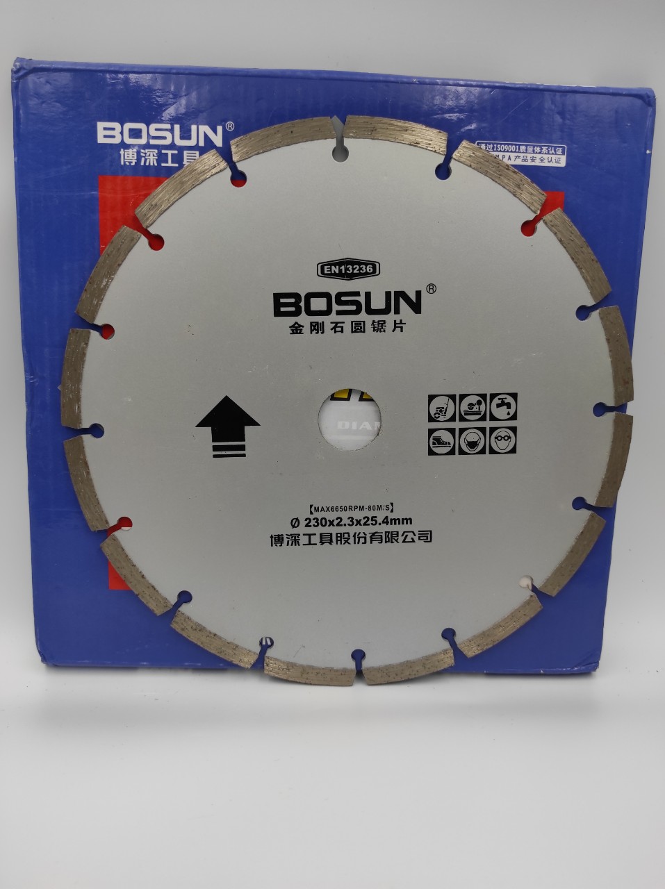 Lưỡi Cắt Đá, Lưỡi Cắt Gạch, Cắt Bê Tông Bosun 230 Hàng Công Xưởng
