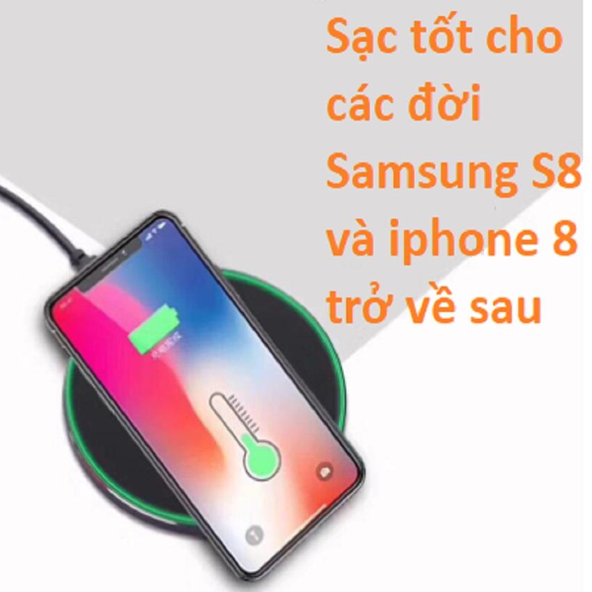 [HCM]Sạc cảm ứng - Sạc không dây - Sạc cảm ứng không dây - Sạc điện thoại cảm ứng - Sạc pin cảm ứng - Sạc không dây samsung iphone - Đế sạc không dây - Tiếp xúc là sạc