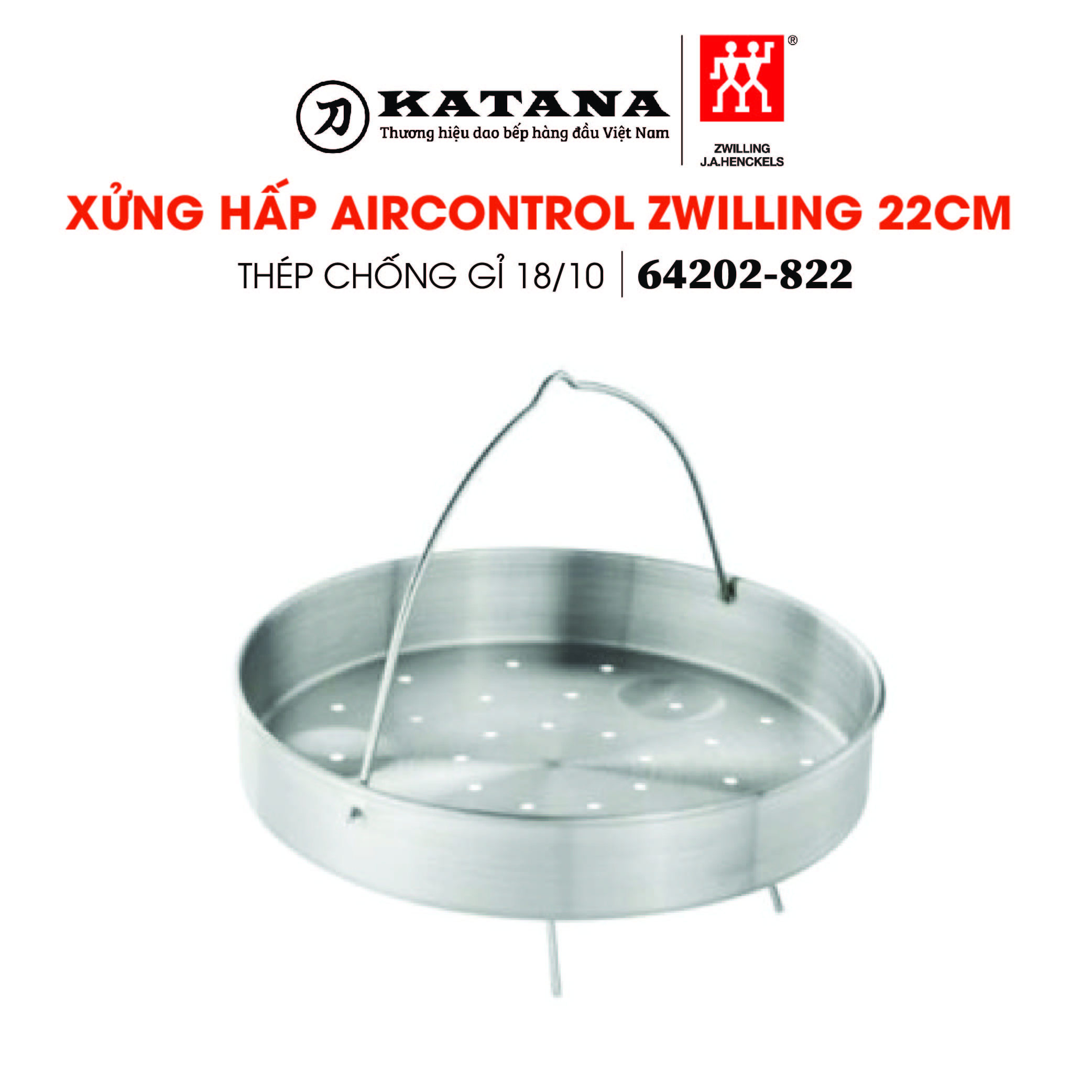 Zwilling - xửng hấp aircontrol - 22cm