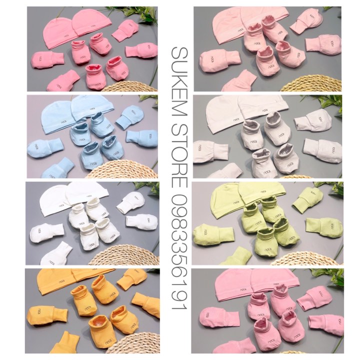 Set Bao Tay Bao Chân Petit Nous Mềm Mại Co Dãn Thoải Mái Cho Bé - Sukem Shop