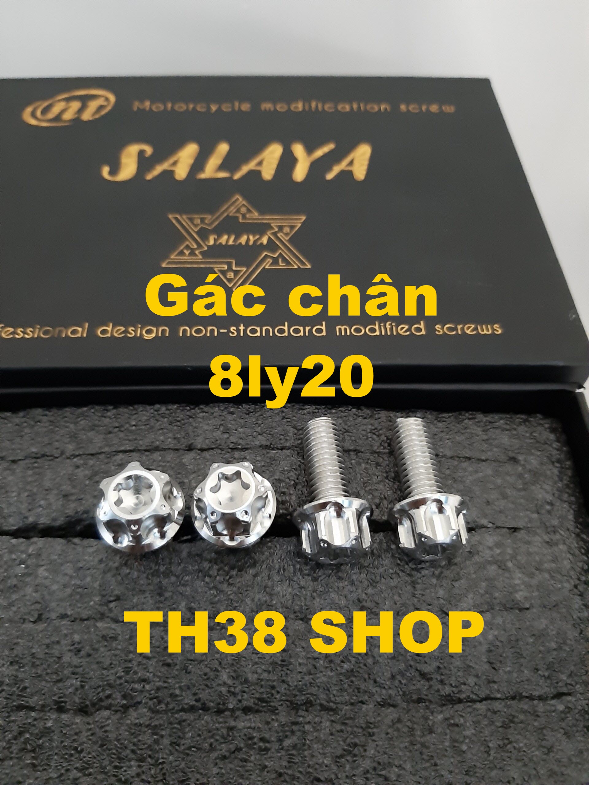 [HCM]ốc gác chân 8ly20 trụ salaya [bộ 4 con]