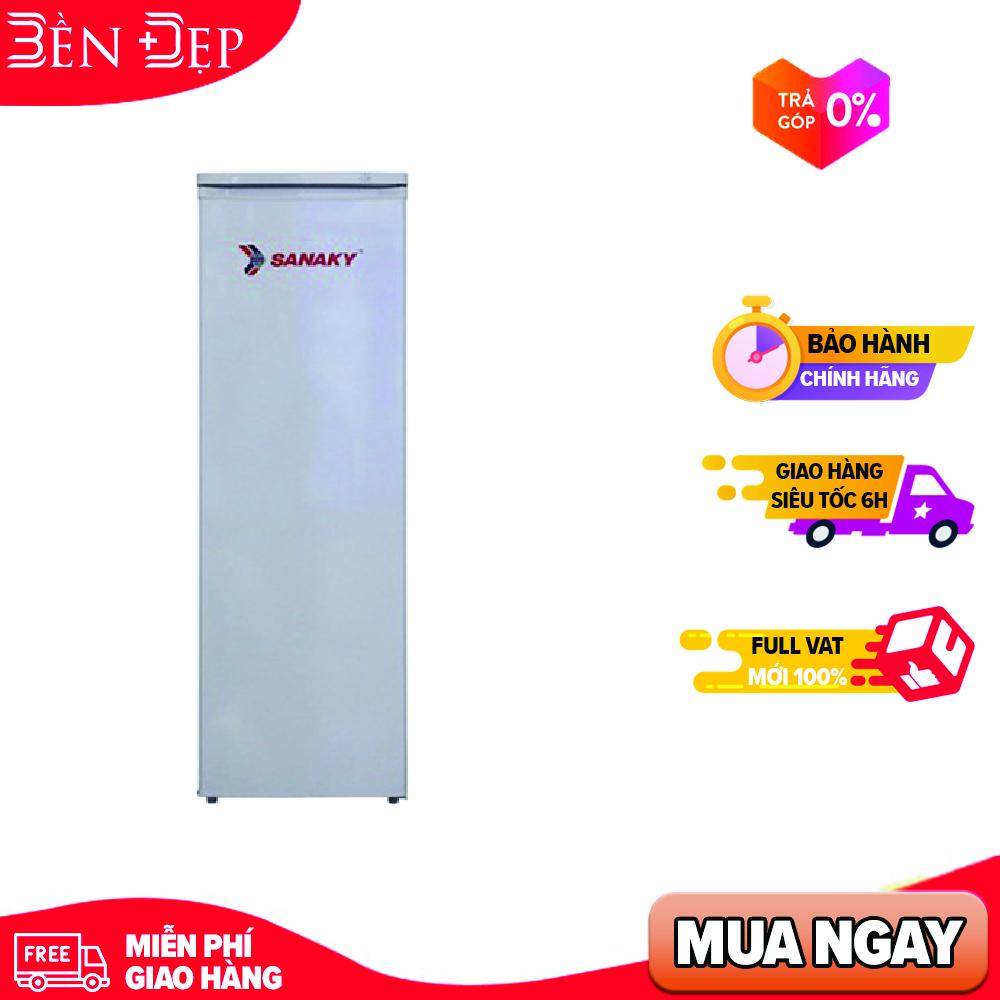 Tủ đông đứng sanaky 230 lít vh-230hy, dàn lạnh bằng nhôm