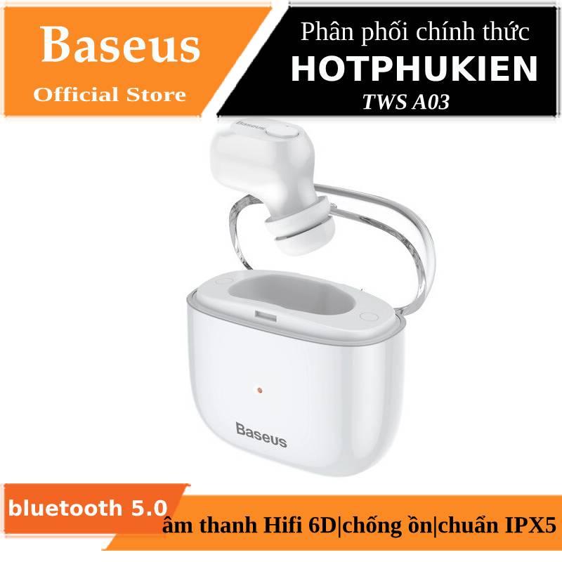 Tai nghe bluetooth earphone đơn chống nước hiệu Baseus TWS A03 - Phân phối bởi Hotphukien