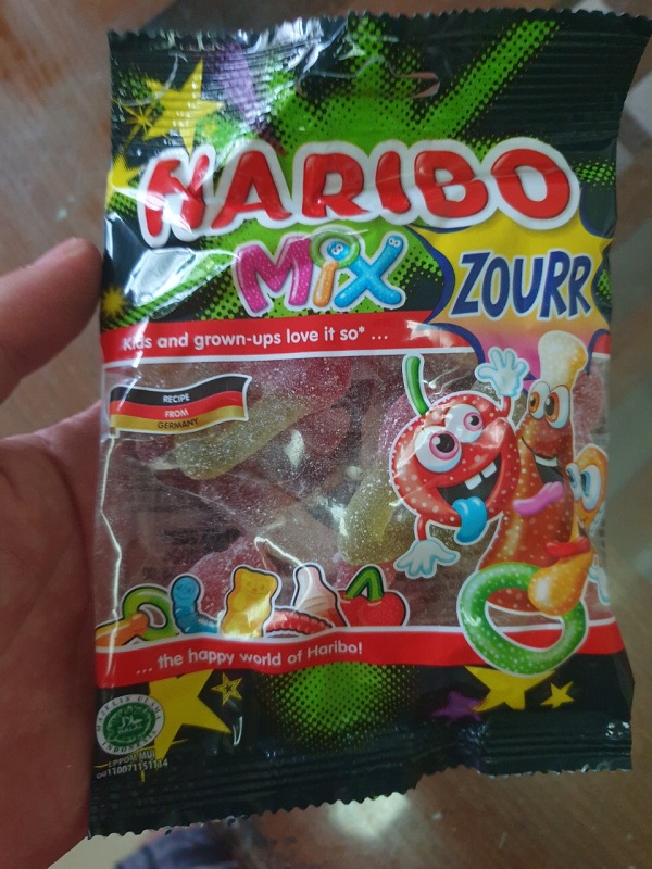 Kẹo dẻo haribo mix zourr 80g