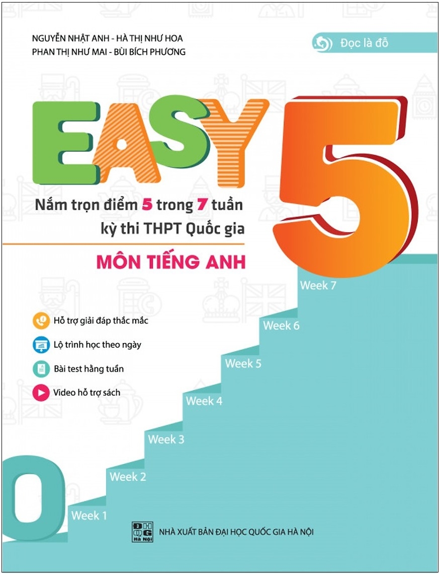 Fahasa - easy 5 - nắm trọn điểm 5 trong 7 tuần