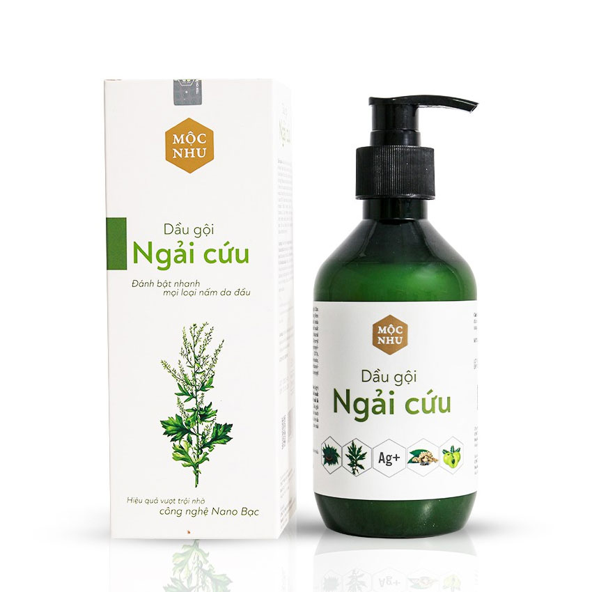 Dầu Gội Ngải Cứu Mộc Nhu 300ml Cho Tóc Gàu, Nấm Da Đầu, Ngứa