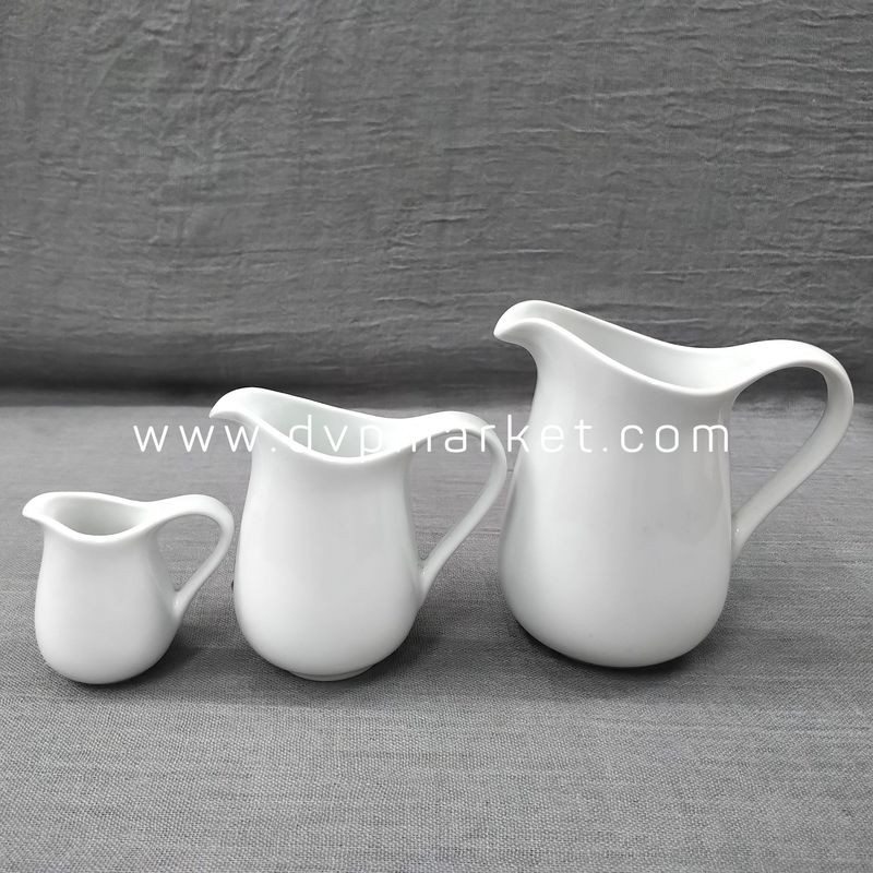 [Sỉ] Cốc Ly Ca Bình Rót Sữa, Siro Chuyên Dụng Dùng Trong Cà Phê, Tiệc Trà Bằng Sứ Đẹp Cao Cấp Giá Rẻ