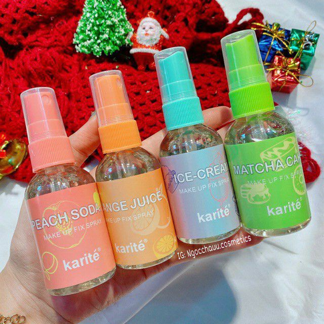 Xịt Khoáng Khóa Nền Trang Điểm Karite 65ml