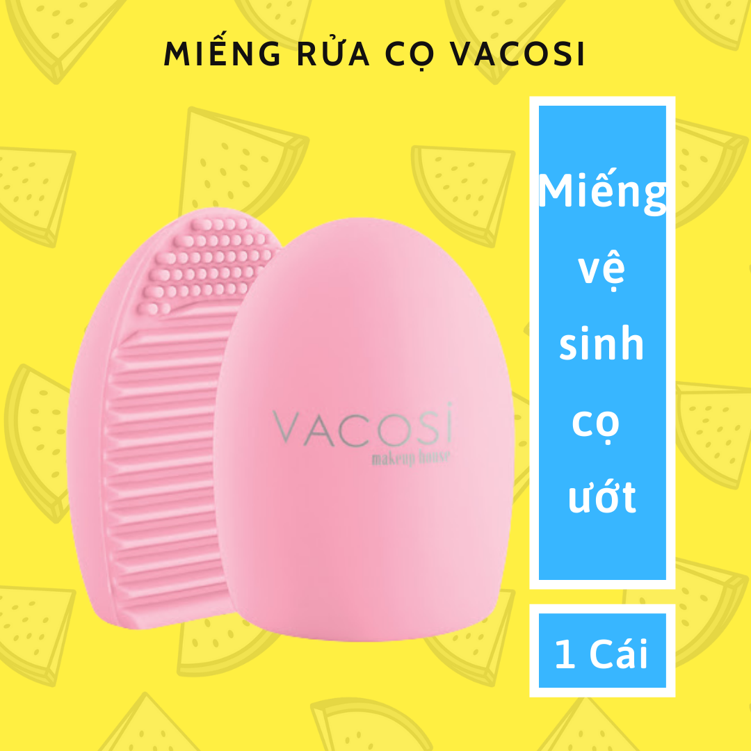 Miếng cọ vệ sinh đồ trang điểm silicon Vacosi