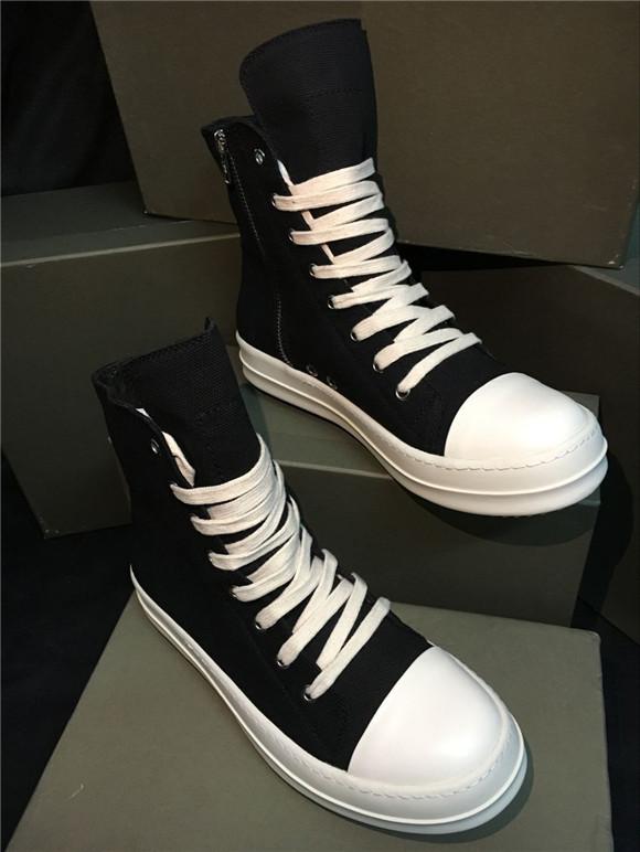 Giày sneaker nam nữ rick owen đế thơm cao cổ