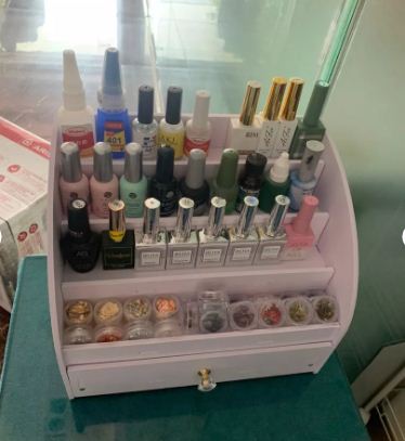 Kệ để sơn làm nail, sơn móng tay để bàn K32
