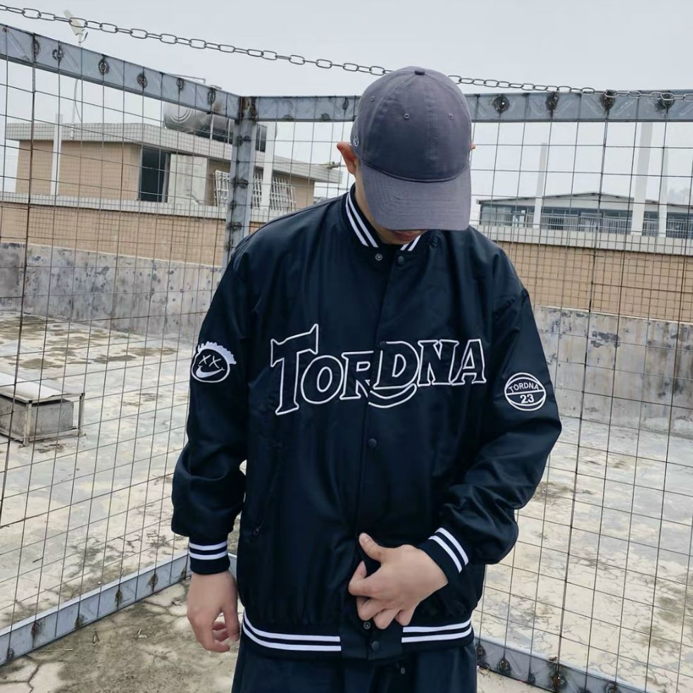 [HCM]Áo Bomber Jacket Bóng Chày TORONA Unisex (Đen)