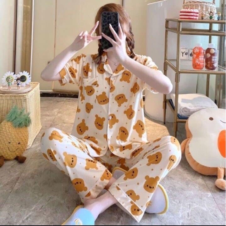 Đồ ngủ nữ Pijama dài mặc nhà siêu xinh
