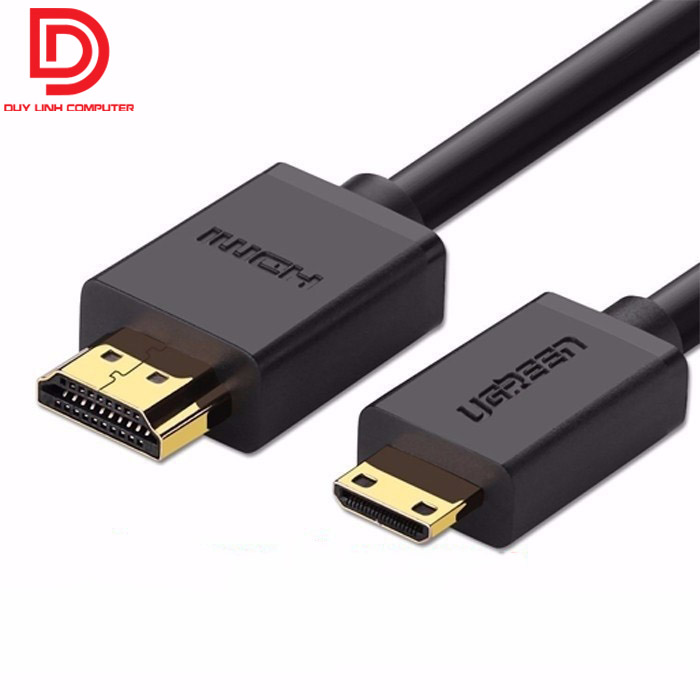 Cáp mini hdmi to hdmi dài 1m hỗ trợ độ phân i 4k chính hãng ugreen 10195