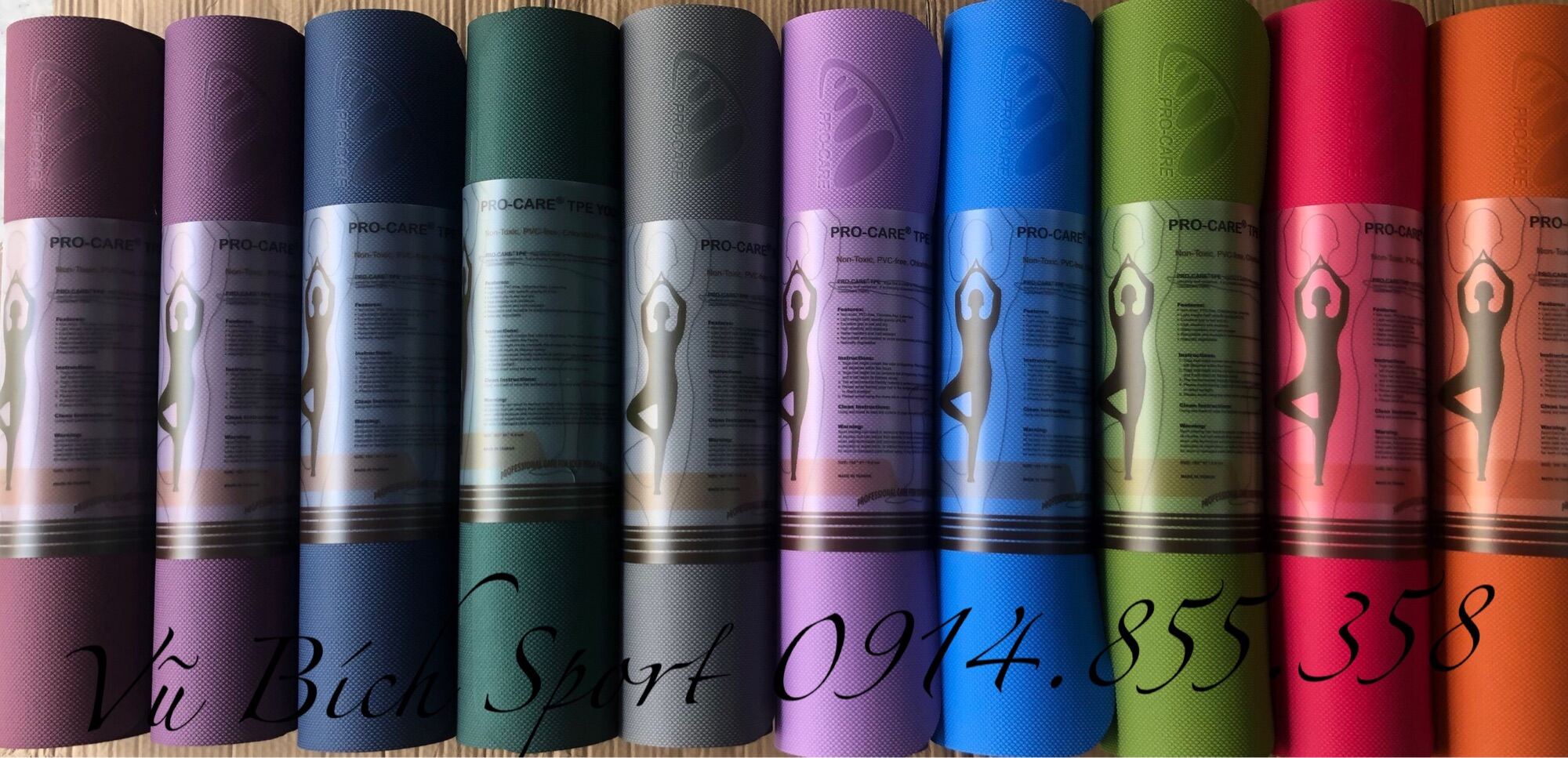 Sỉ ib - thảm yoga định tuyến procare