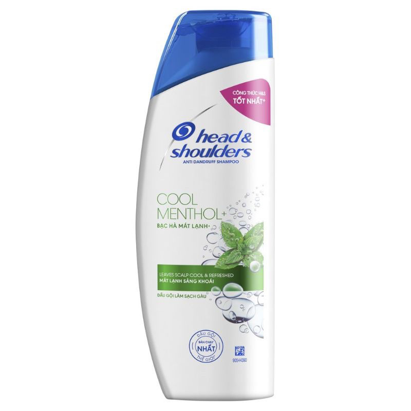 Dầu gội head & shoulders bạc hà mát lạnh cool menthol 330ml