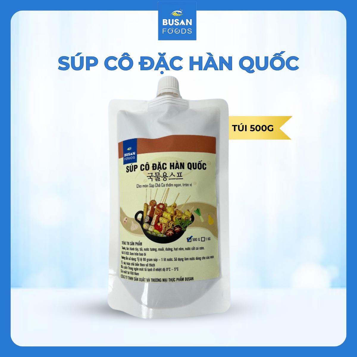 Sốt/Súp Cô Đặc Hàn Quốc Nấu Nước Dùng Cho Món Xiên Chả Cá Súp - Canh Chả Cá Hàn Quốc Thơm Ngon Chuẩn Vị Busan Foods