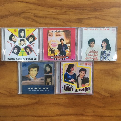 [MDCD] Bộ 5 Đĩa CD Nhạc Vàng Song Ca chọn lọc
