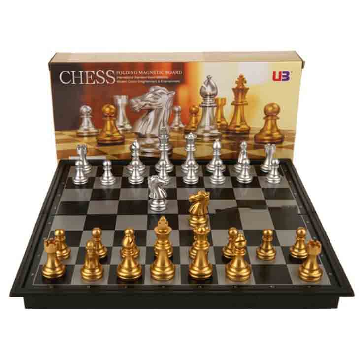Bàn cờ vua nam châm ub u3 bicky cao cấp 252cm vàng – bạc cực đẹp - bàn cờ vua nam châm sản phẩm chính hãng