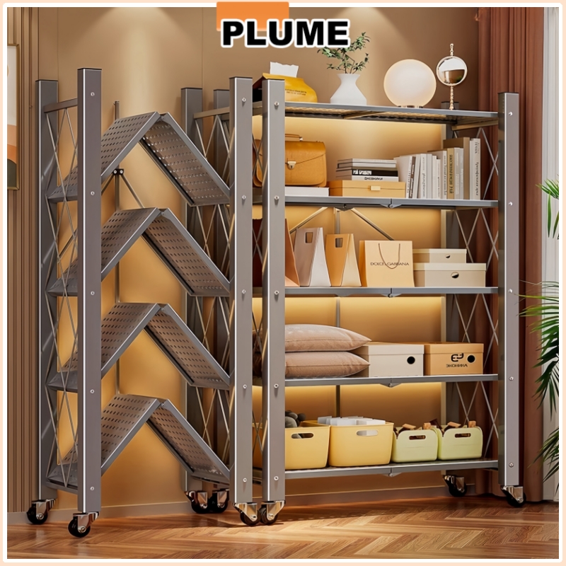 Kệ sắt để đa năng gấp gọn sơn tĩnh điện cao cấp kệ nhà bếp phòng tắm phòng ăn nhiều tầng kệ sắt có bánh xe di chuyển