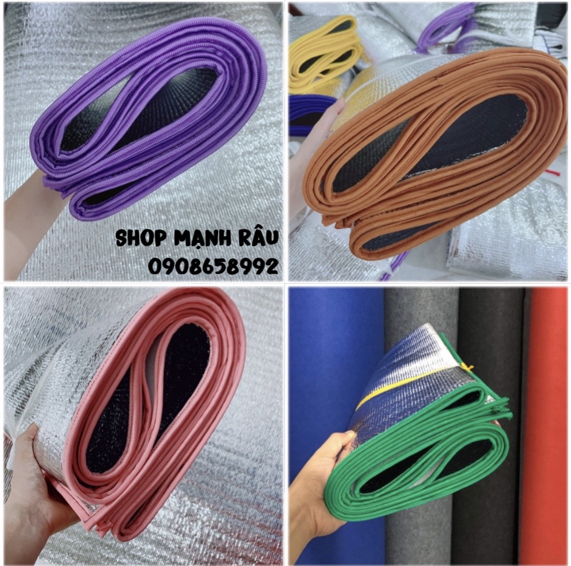 Chiếu văn phòng dành cho những bạn nhỏ con , chiếu ngủ cá nhân nhiều màu viền, dày 3,5mm Kích thước 65cm x 160cm