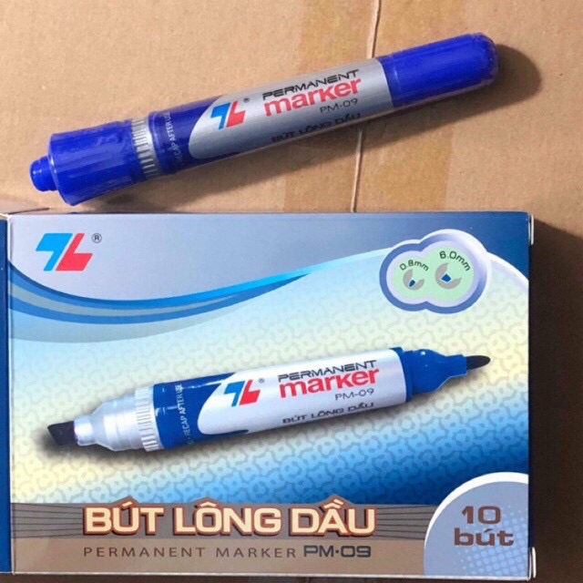 Hộp 10 bút dạ dầu tl pm 09
