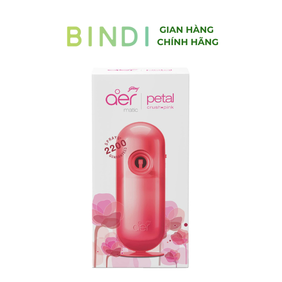 Bộ xịt thơm phòng tự động kèm lõi Godrej Aer Matic Combi 225ml