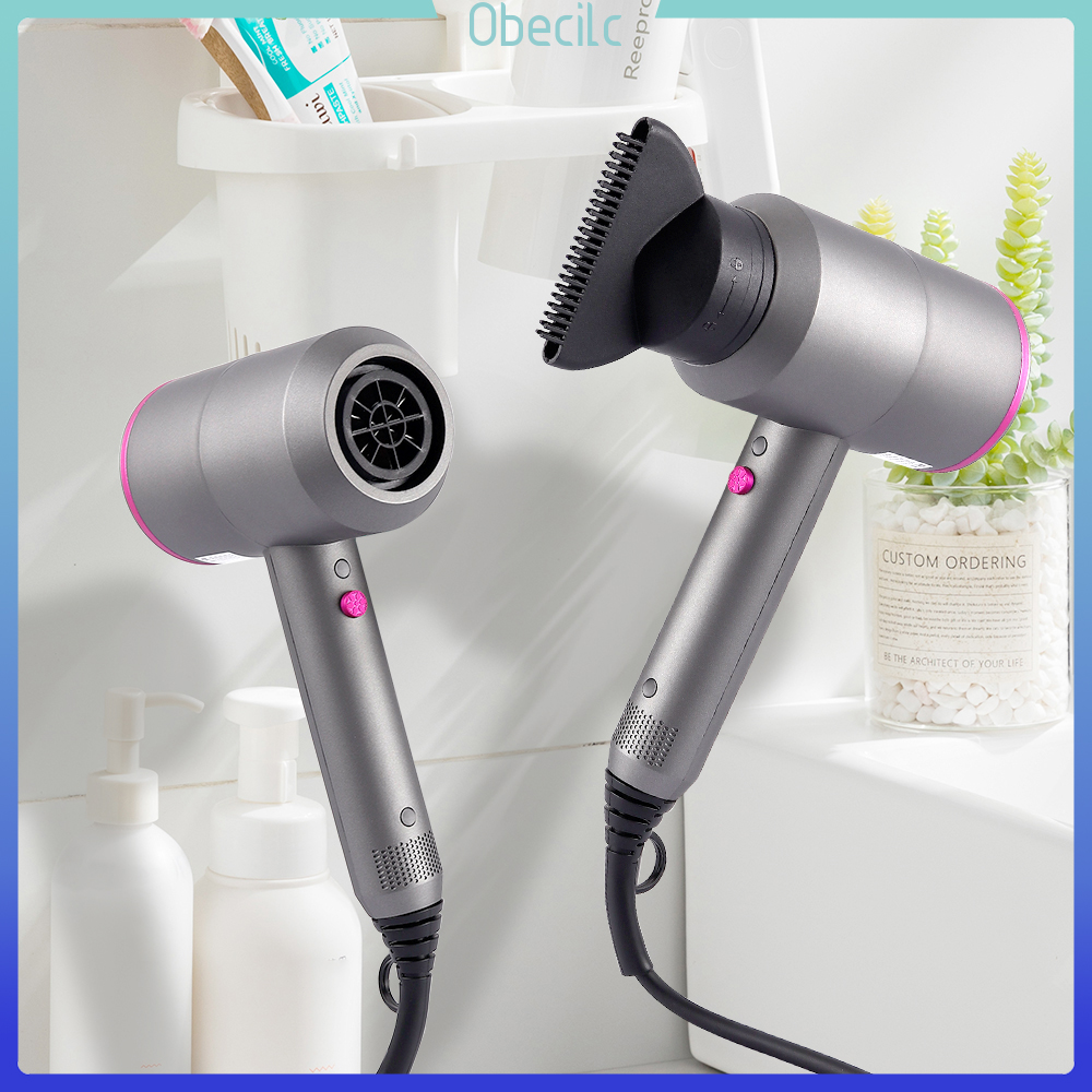 Obecilc Máy Sấy Tóc Điện 2000W, Chuyên Nghiệp, Công Suất Gió Mạnh, Gió Nóng Và Lạnh, Ion Âm Với 3 Loại Vòi Phun Thu Thập Khí