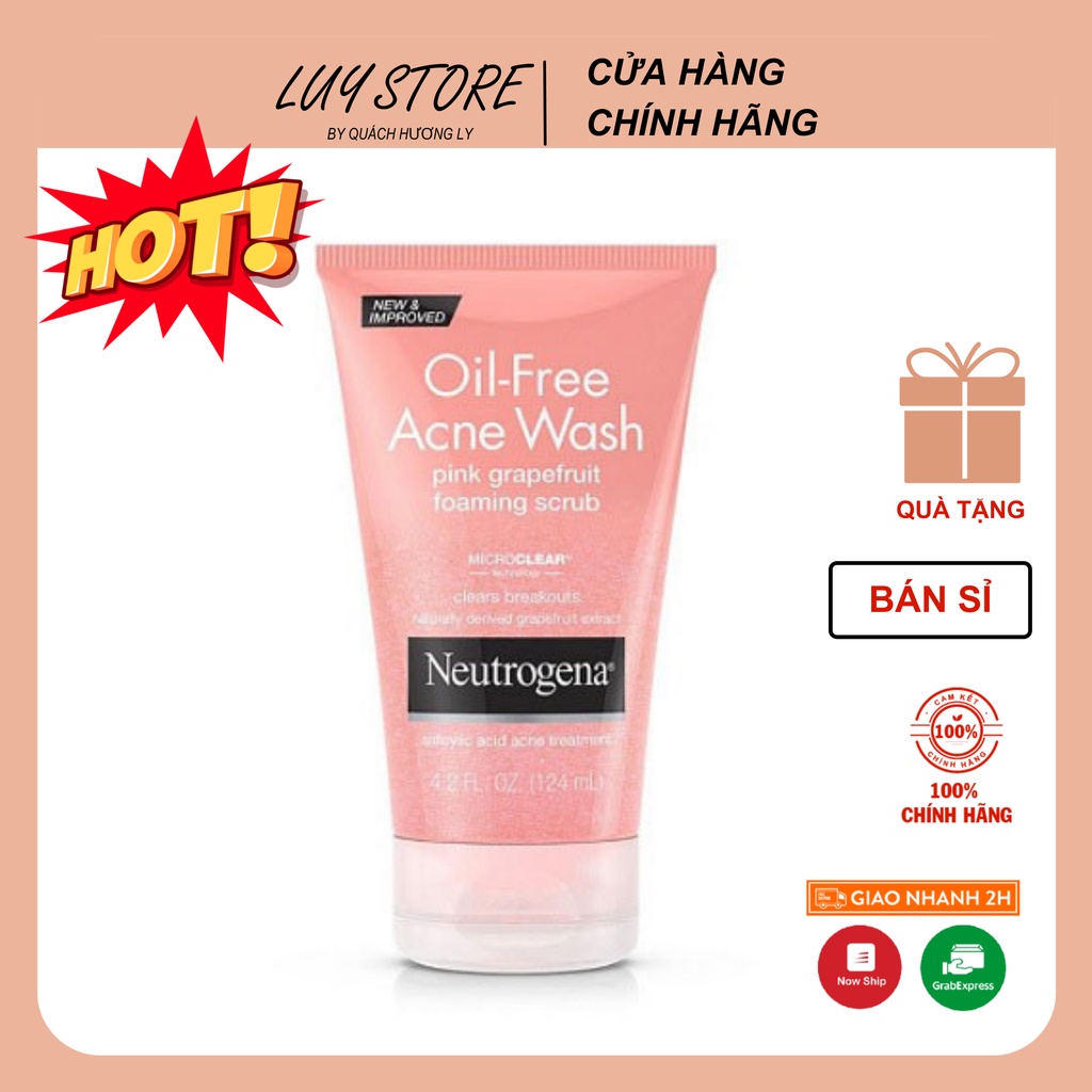 Sữa rửa mặt Neutrogena bưởi hồng 150ml