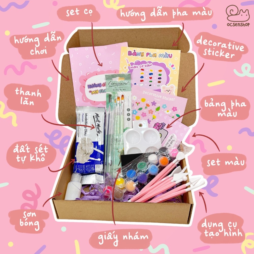My Clay Box - Combo đầy đủ dụng cụ tạo hình đất sét dành cho người mới chơi