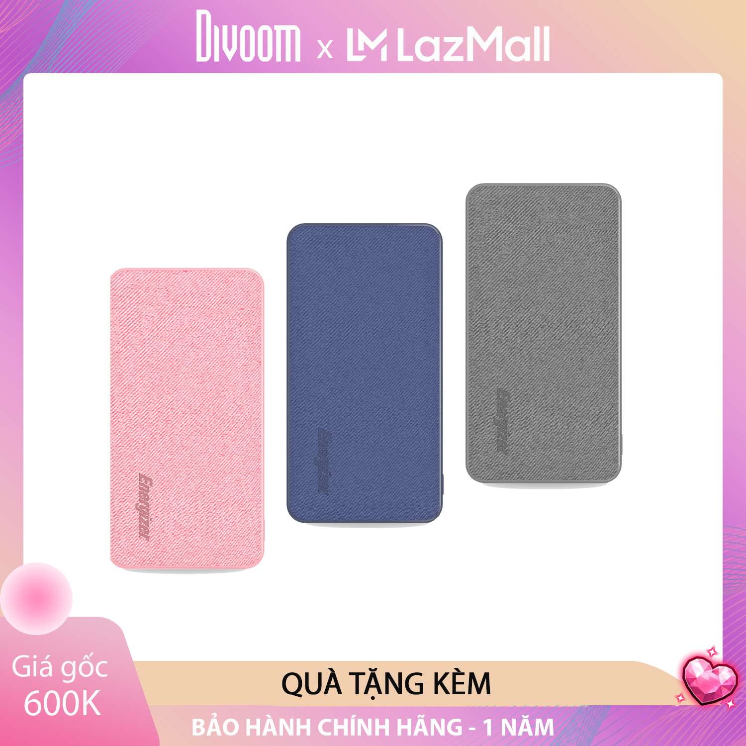 Sạc dự phòng Energizer 10000mAh thiết kế bọc vải chống bám vân tay- UE10043