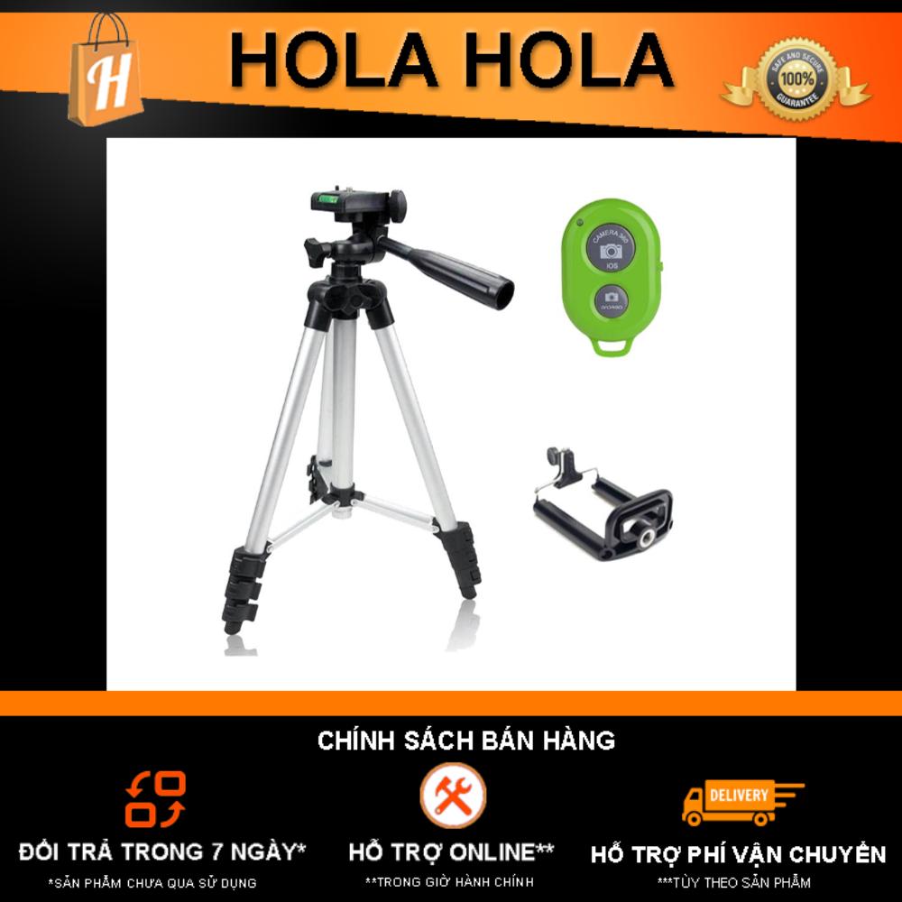 Bộ 1 tripod 3110 + 1 giá đỡ điện thoại + 1 remote
